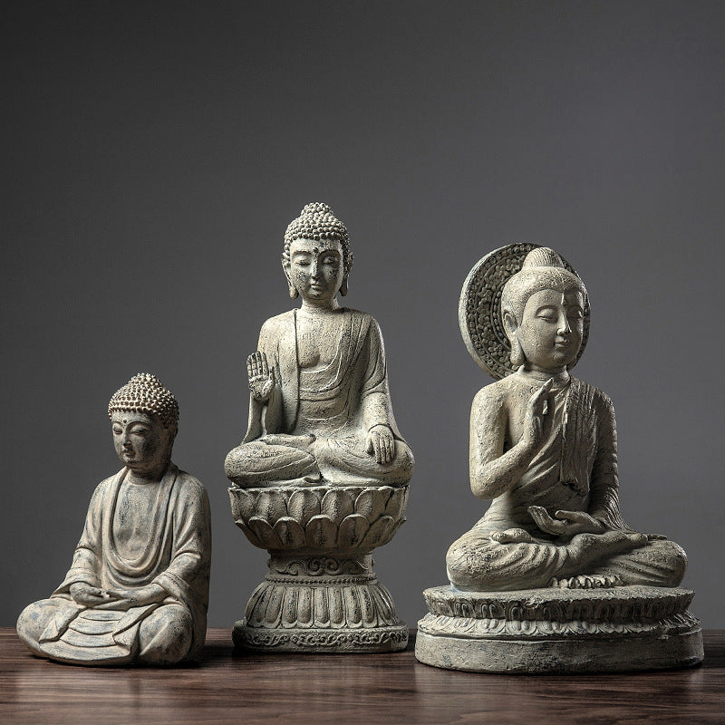 🎁 Chinese Zen Buddha Ornament Home Living Room Entrance Office Desk (100% off)