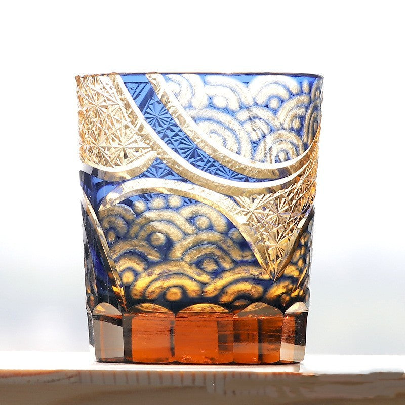 🎁 Carved Lead-free Crystal Glass Whisky Tumbler (100% off)