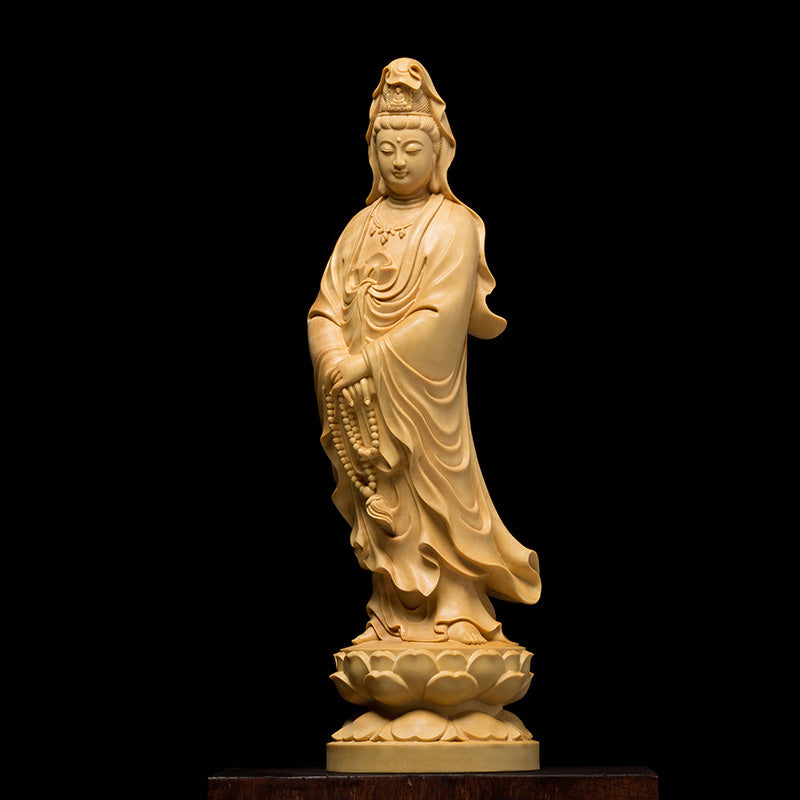 🎁 Small Leaf Boxwood Buddha Statue (100% off)
