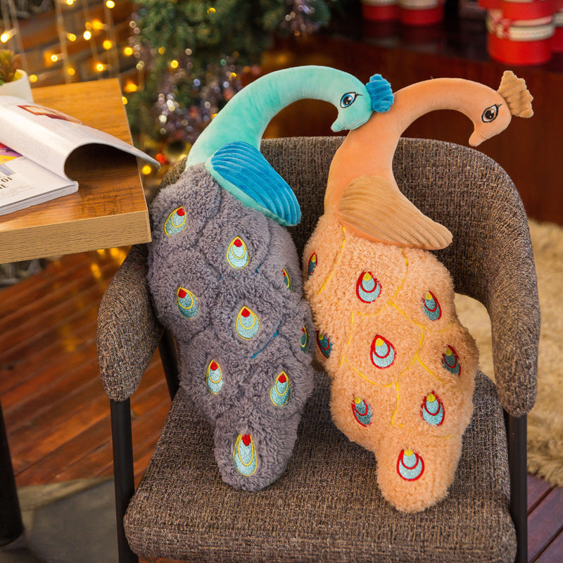 Peacock pillow