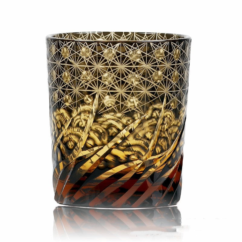 🎁 Carved Lead-free Crystal Glass Whisky Tumbler (100% off)