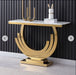 Stainless Steel Moon Console Table 44*14*30