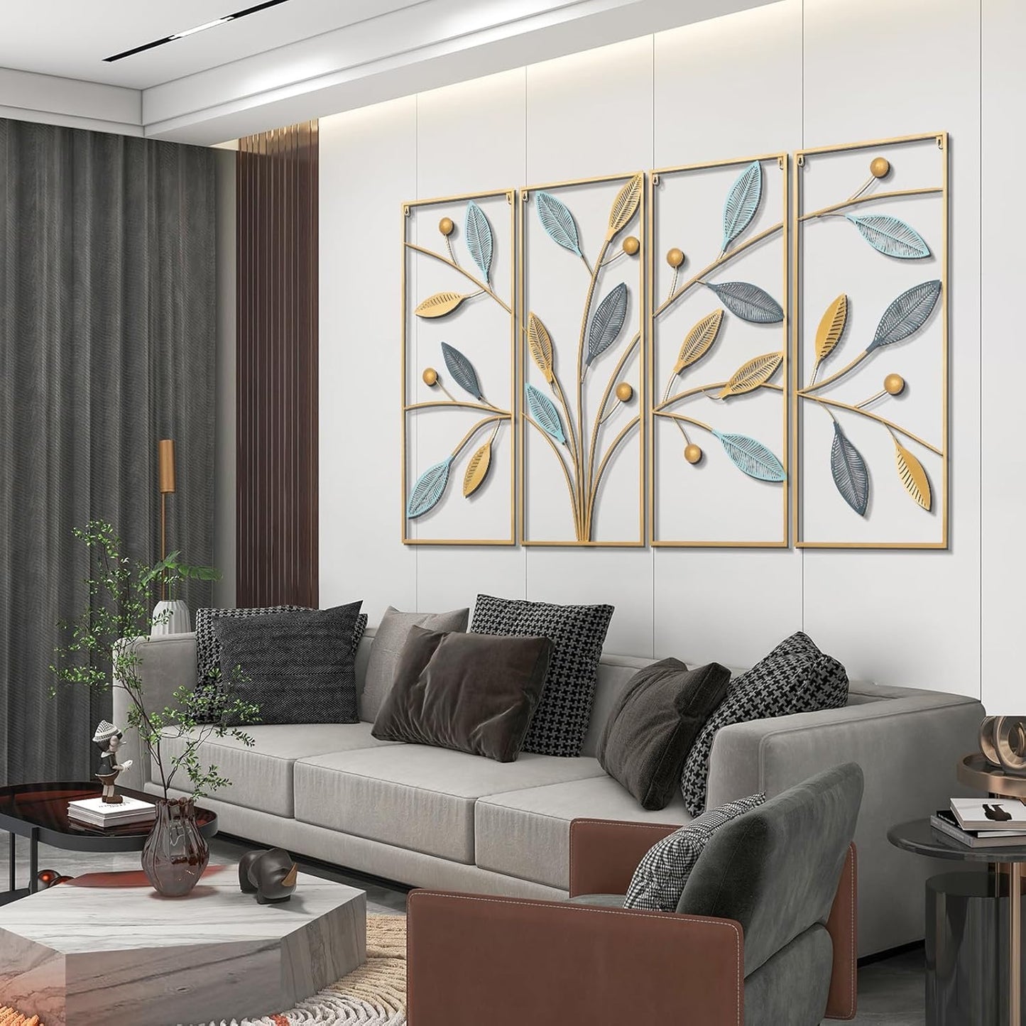 Decorative Metal Flower Wall Accent