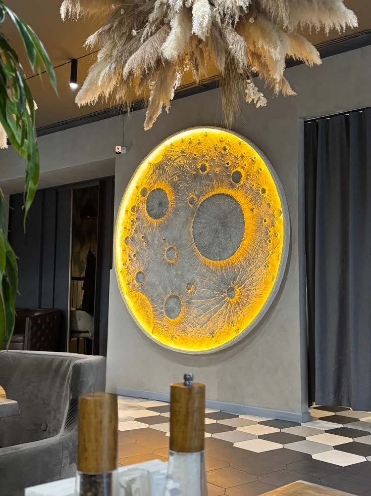3D Moon Wall Art