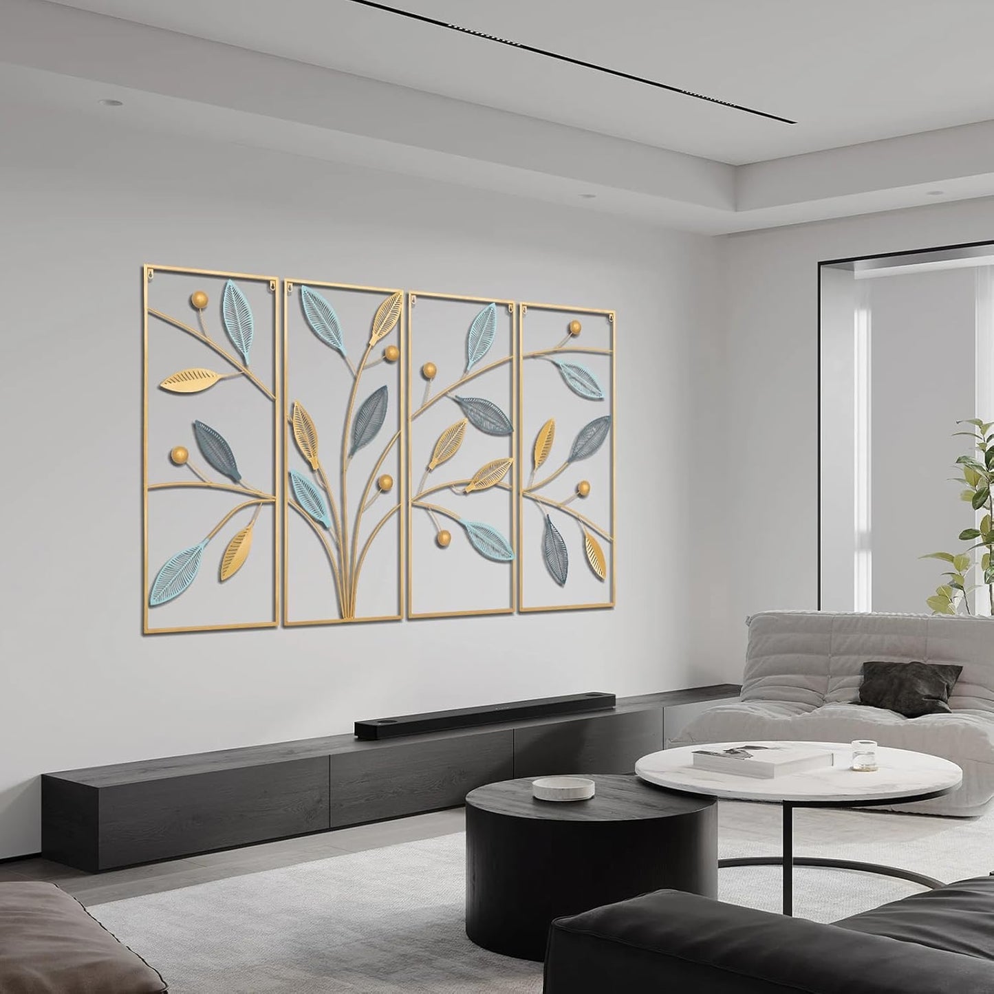 Decorative Metal Flower Wall Accent