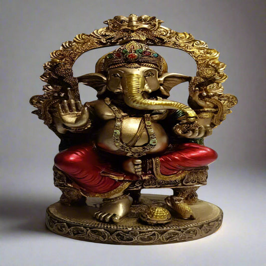 Brass Ganpati Decor 6*4*10