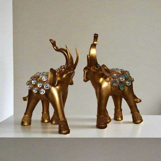 Golden Color Elephant Table Decor 6*7