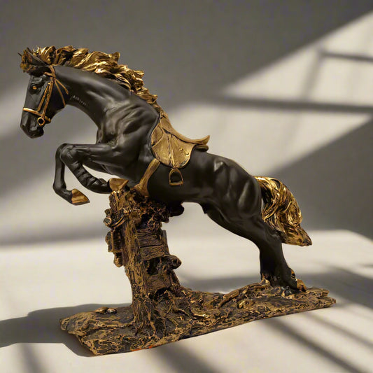 Black Jumping Horse Decor 14*5*13