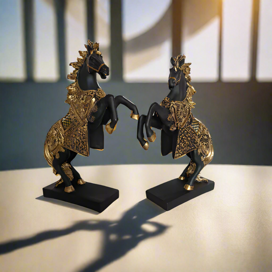 Black Dancing horses decor 10*8