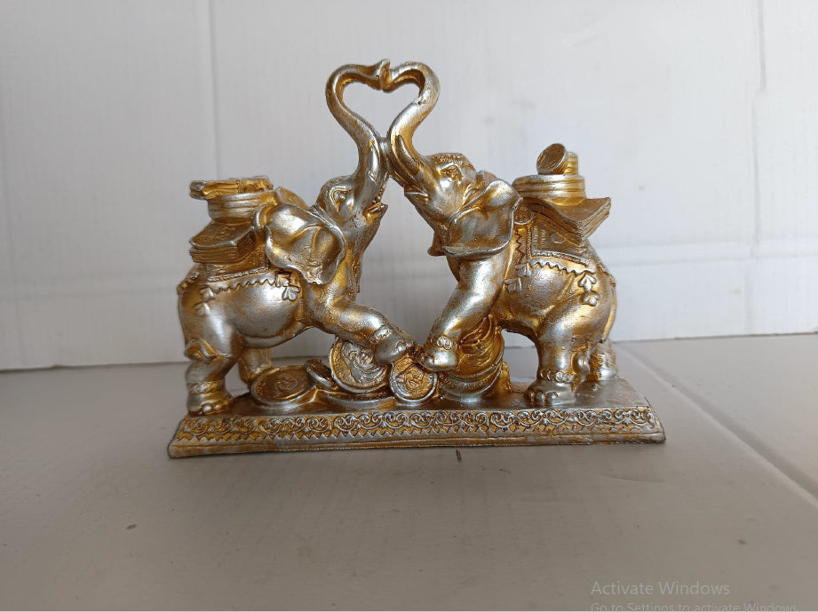Elephant Coin Table Decor 7*6