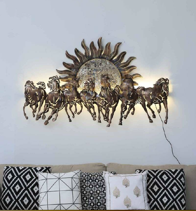 Horse wall decor 55*34*1