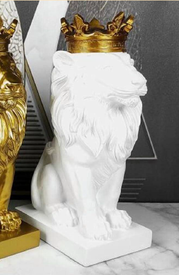 White Lion King Decor 6*8.5*15