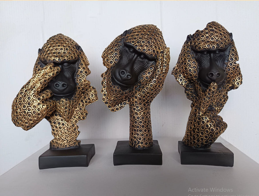 Monkey Set Table Decor 6*3*11