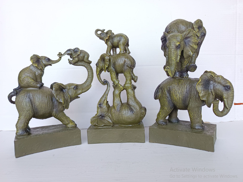 Elephant table decor set 11*9