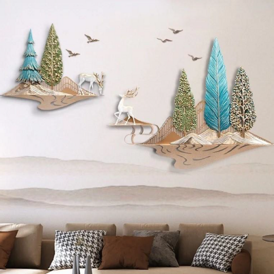 Awa inspiring deer wall decor 47*27*1