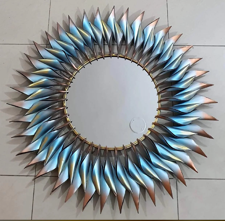 Blue Sun Wall Mirror 38*4*38