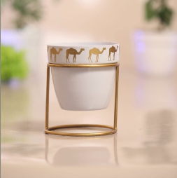 Planter with golden color stand 12*12*18*1