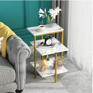 Marble Iron Side Table 24*14*14