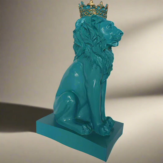 Blue Lion King Decor 6*8.5*15