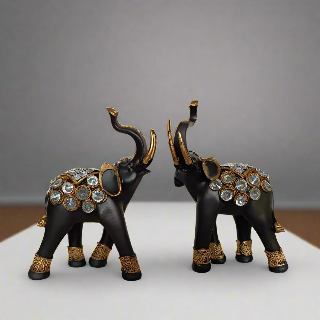 Black Elephant Table Decor 6*7