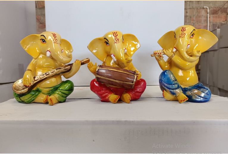 Yellow Ganesh Set Decor 6*5*5