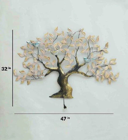 Five Bird Tree Wall Decor 47*2*32
