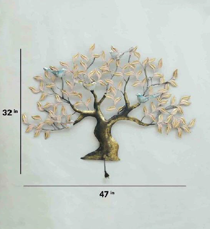 Five bird tree wall decor 47*2*32