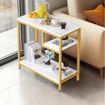 Marble Iron Side Table 24*20*12