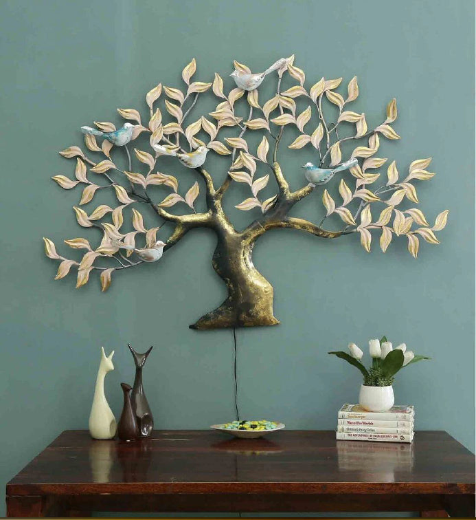 Five Bird Tree Wall Decor 47*2*32
