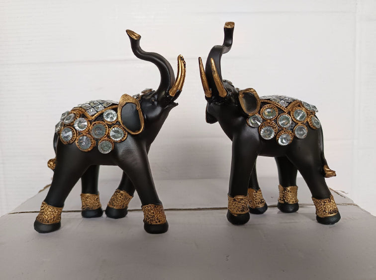 Black Elephant Table Decor 6*7