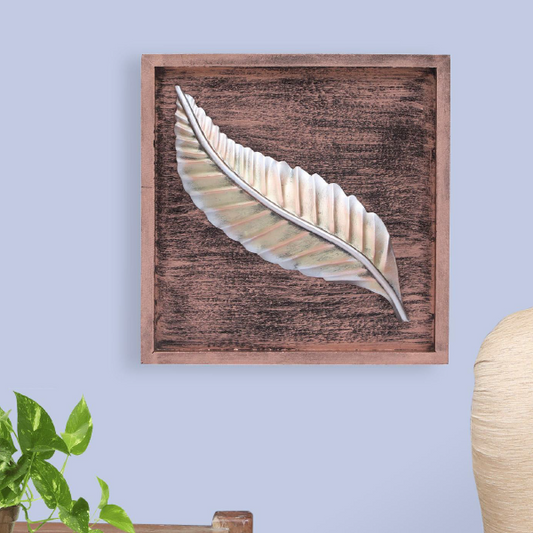 Olm leaf wall decor 12*12