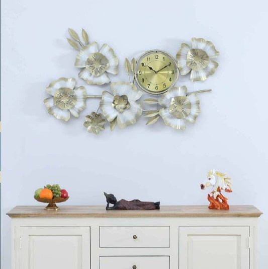 Flower Wall Clock 45*22