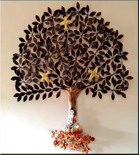 Buddha life tree wall decor 54*44