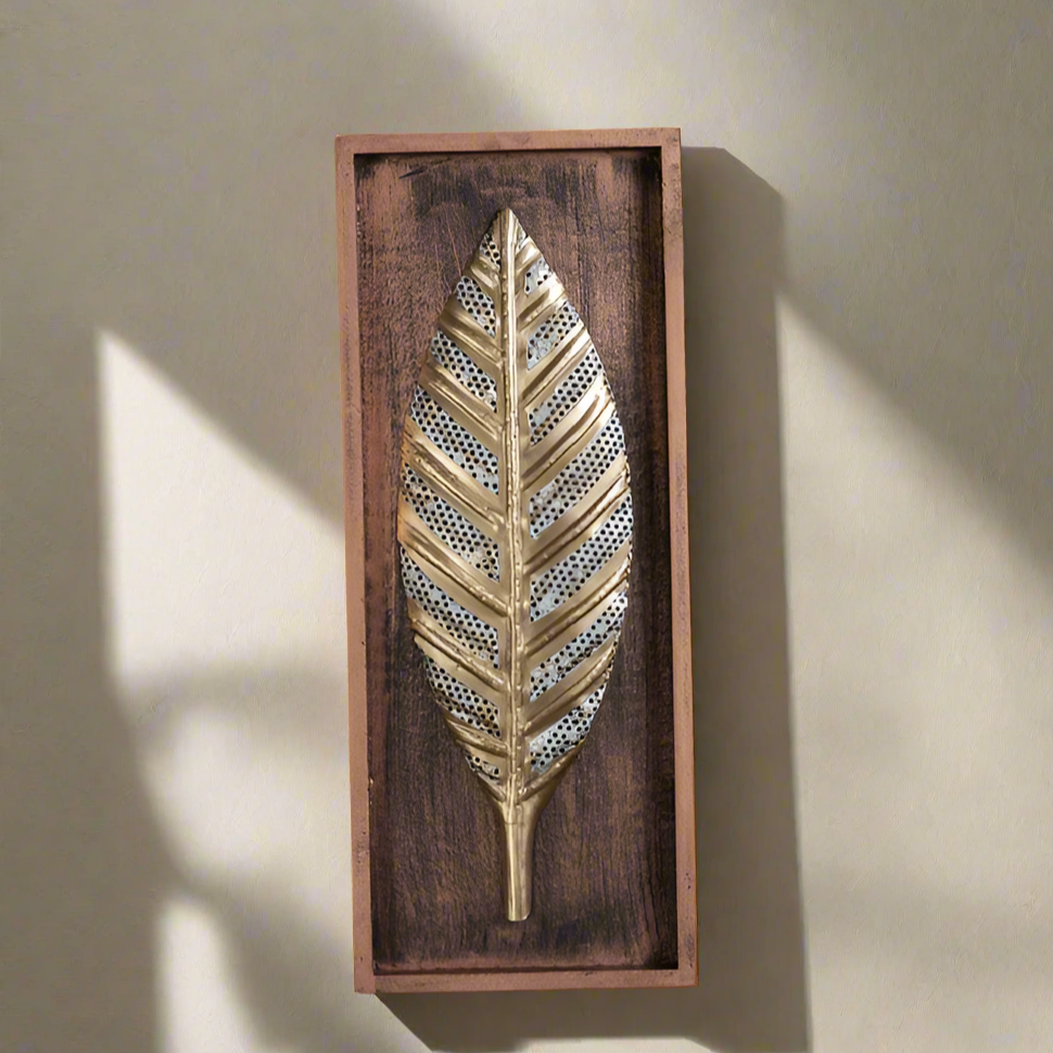 Zoe leaf wall decor 20*8