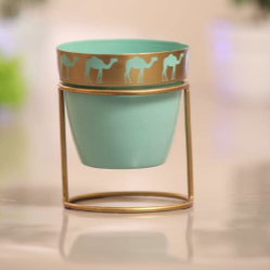 Planter with golden color stand 12*12*18*2