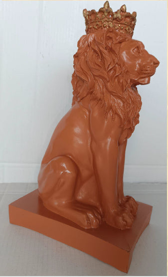 Orange Lion King Decor 6*8.5*15