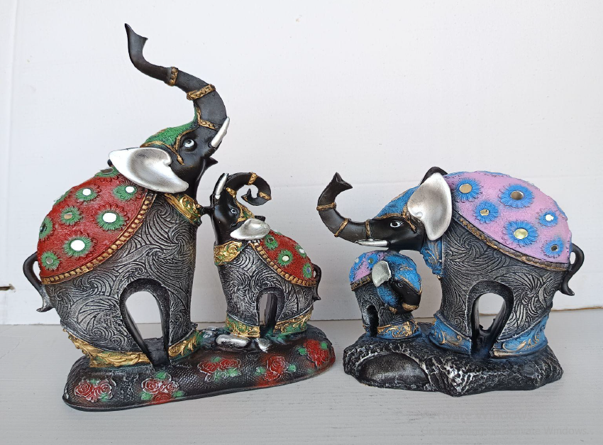 Elephant table decor set 9*7