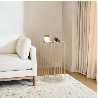 Marble Iron Side Table 22*16*2