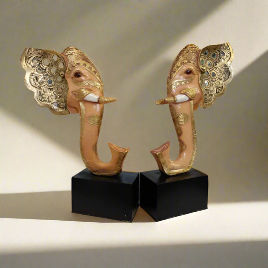 Elephant Face Decor 9*8