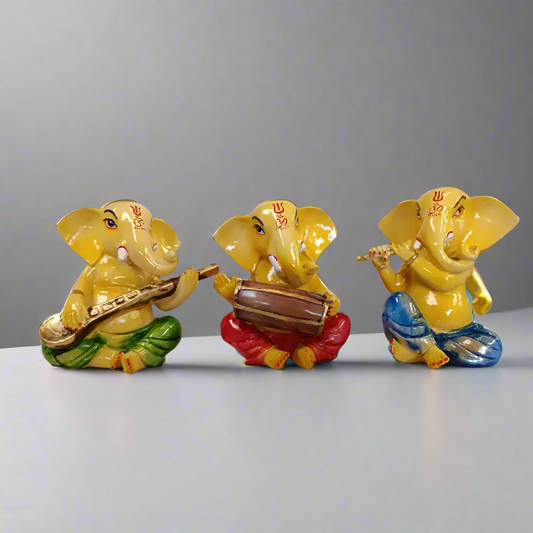 Yellow Ganesh Set Decor 6*5*5