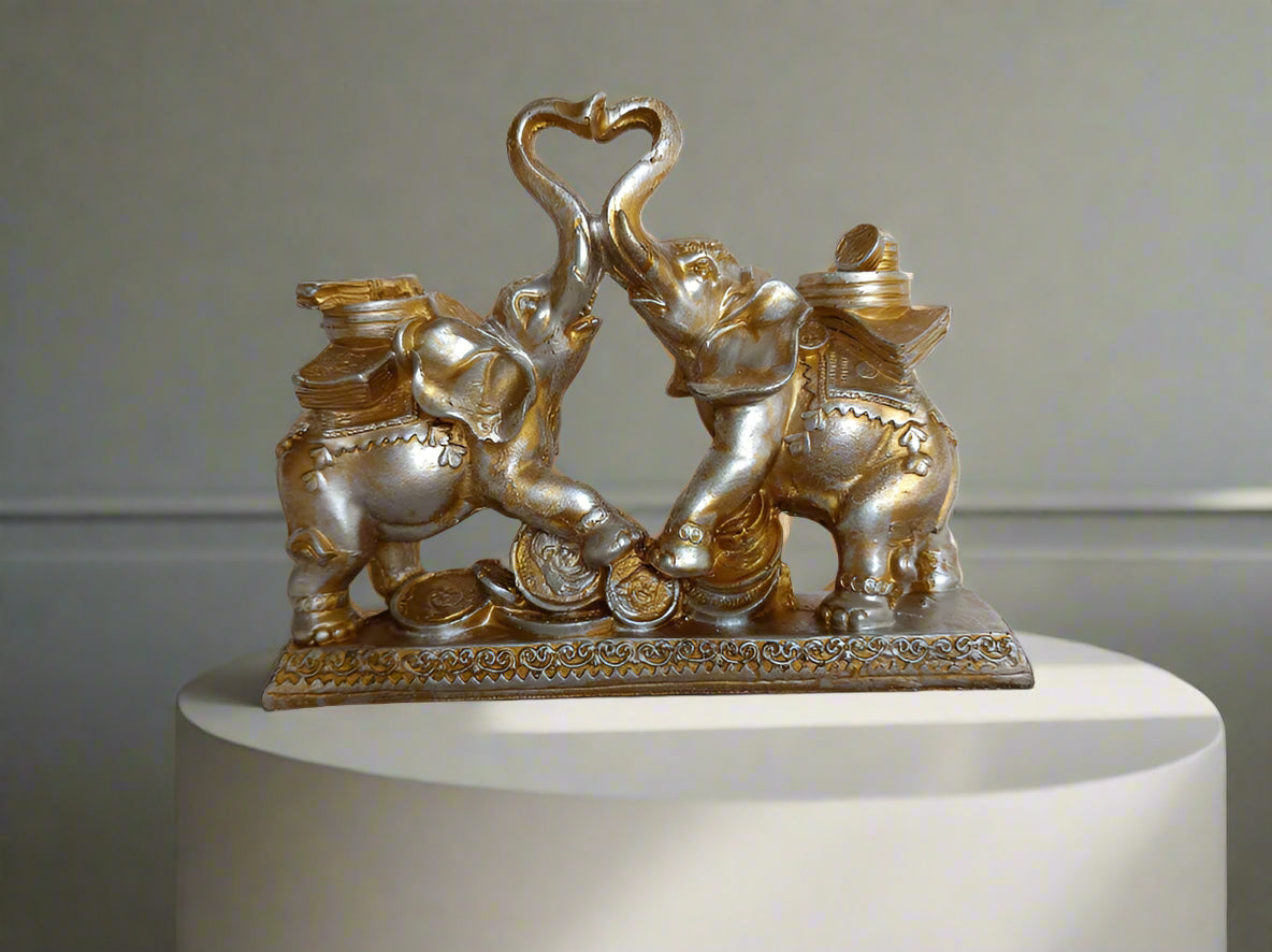 Elephant Coin Table Decor 7*6