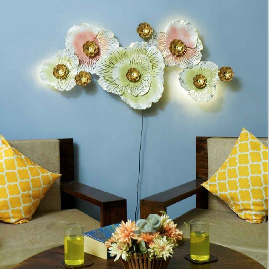 White Shine flower wall decor 47*2*24