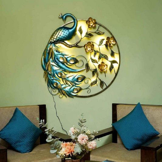 Peacock ring led Wall Decor 40*40