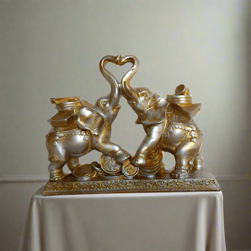 Elephant Coin Table Decor 7*6