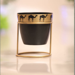 Planter with golden color stand 12*12*18