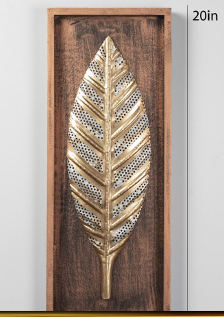 Zoe leaf wall decor 20*8