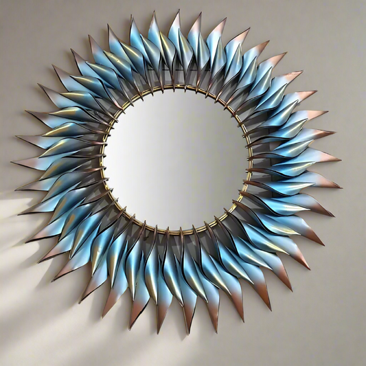 Blue Sun Wall Mirror 38*4*38