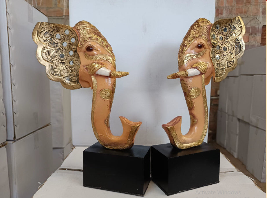 Elephant Face Decor 9*8