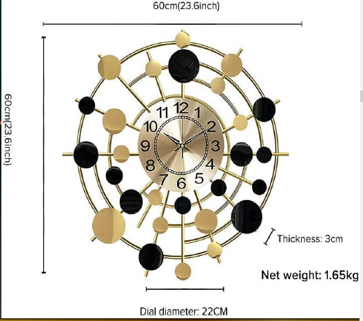 Cozy Couture Wall Clock 23*2*23