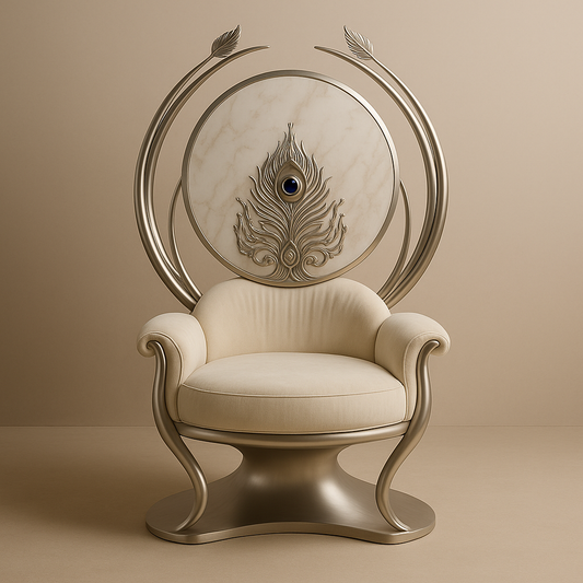 Divya Lok Mandala Throne – Celestial Chakra Throne Inspired by Hindu Divine Realms